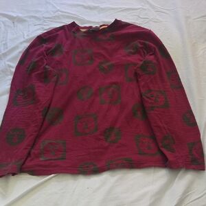 Bonobos Burgundy and Olive Crewneck Sweater